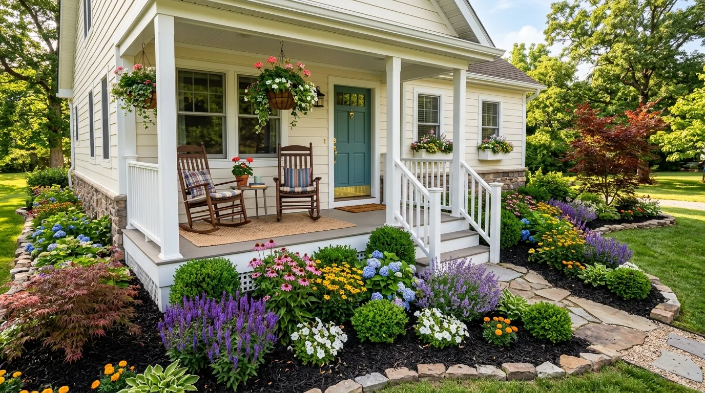 Low Porch Border Planting